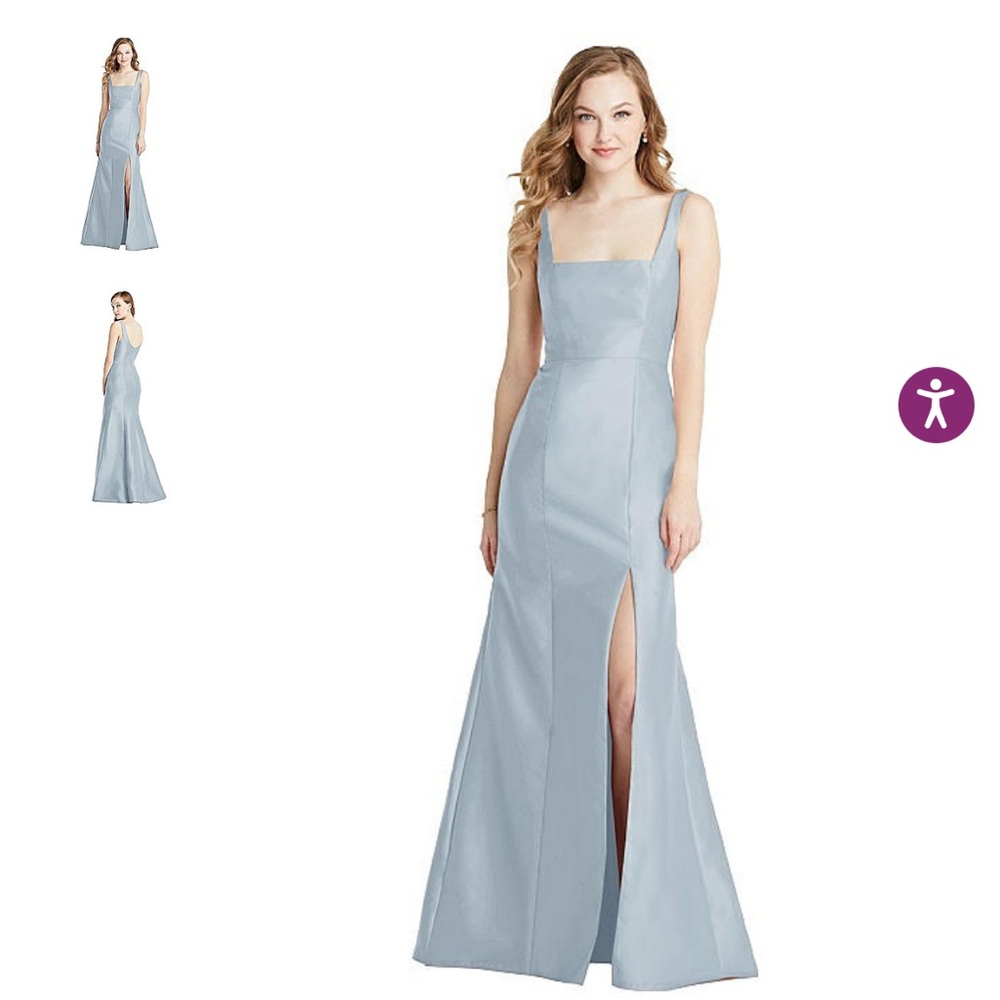 Dessy Collection color: MIST Square-Neck